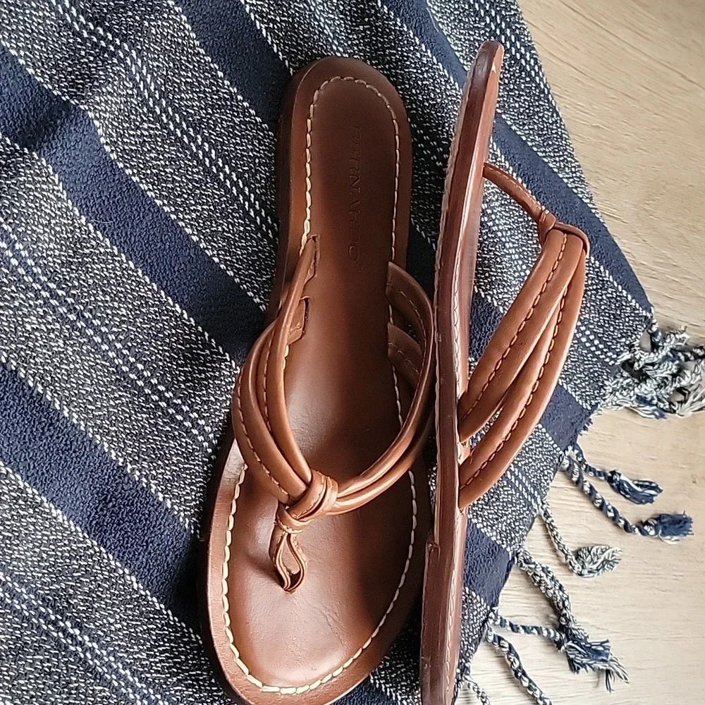 Bernardo Miami Sandal 6.5 In Luggage Calf - Picture 2 of 6